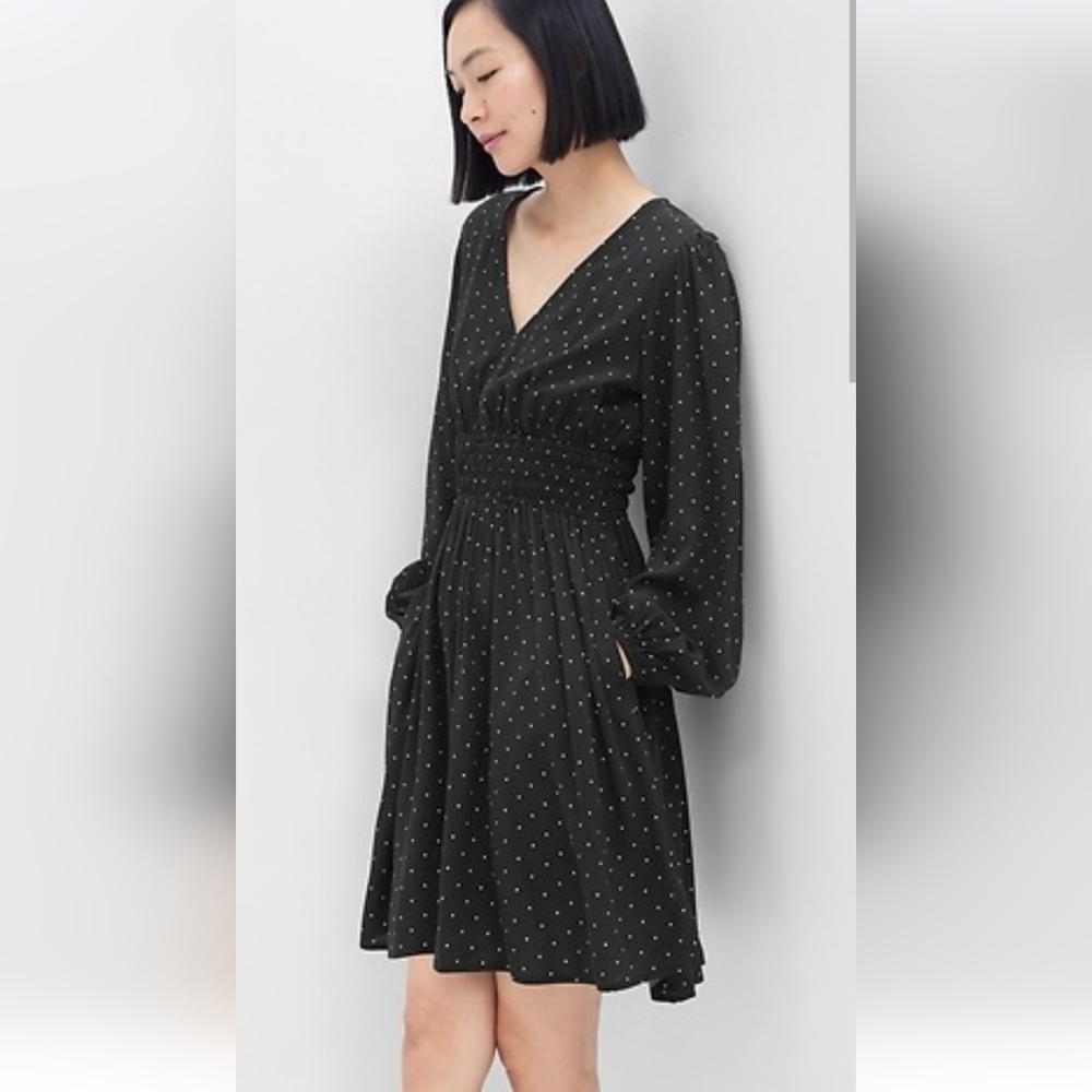 GAP Black Polka Dot Dress